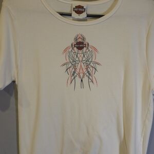 Harley-Davidson White Graphic Tee